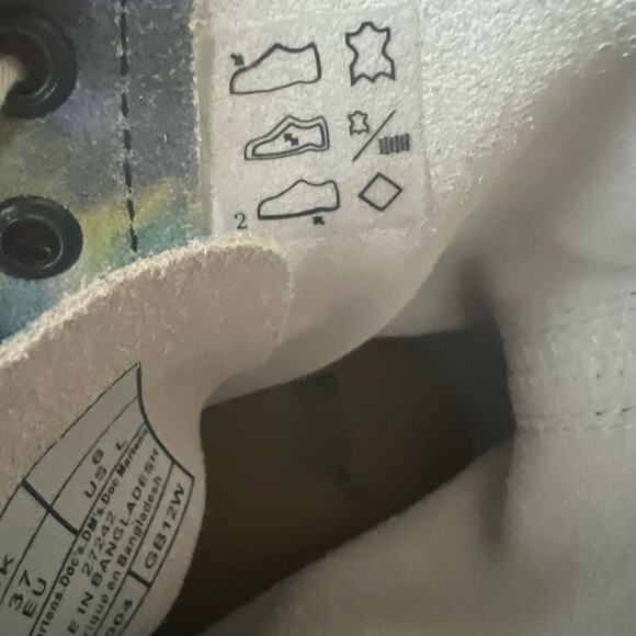 Dr. Martens 1460 Pascal Summer Tie Dye Lace Up Leather Combat Boots Size… - Picture 5 of 7